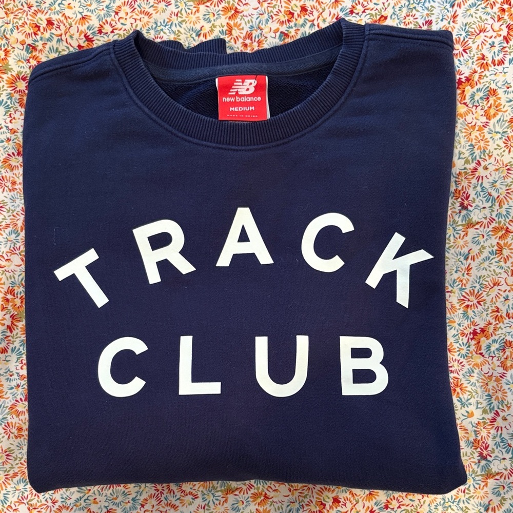 New Balance Navy Track Club Pullover